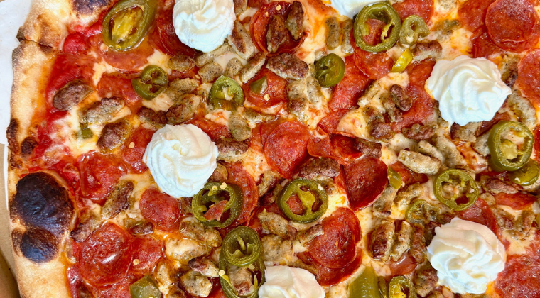 Big Oven Pizza San Diego - photo of the Wise Guy Pizza taken by foodfiredup in June of 2025